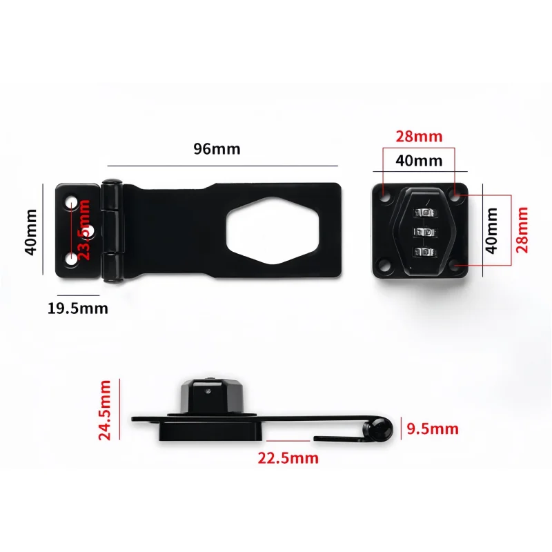 Anti-theft Combination Locks Keyless Household Security Cabinet Password Lock for Door Locks,Shoe Cabinets,Drawers,Wardrobes