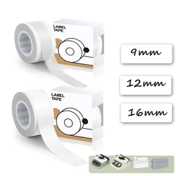 9/12/16mm Continuous Gap label paper Self-Adhesive Sticker Refill Compatible with MAKEID M1/L1/E1 Mini/Mini HD label maker