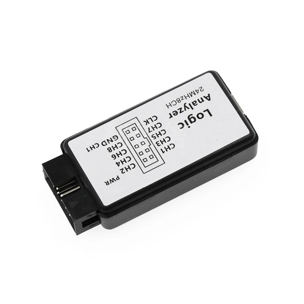 Cartella di prova per analizzatore logico con clip a gancio per test per cavo Dupont Jumper Wire per USB Saleae 24M 8CH Vogue