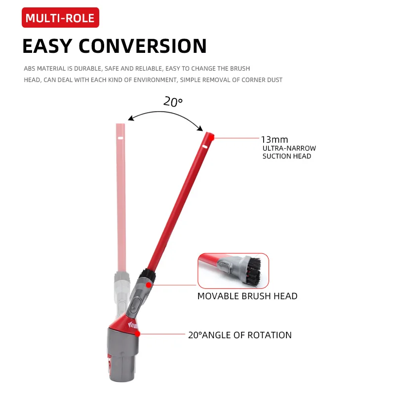 超狭吸引スピンクリーニングブラシツール,dyson v7,v8,サイクロン,v10,v11,v12,スリム,検出,v15,972141-01