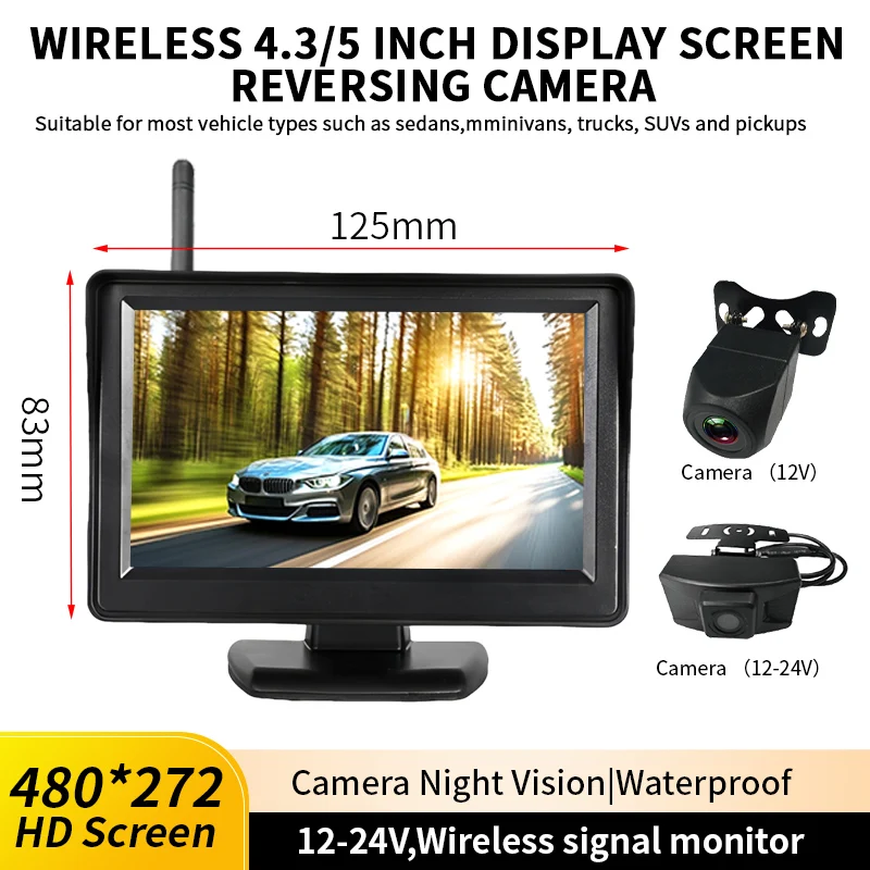 wireless-43-5-inch-lcd-monitor-system-reversing-camera-hd720p-12-24v-for-sedans-bus-truck-vehicle-parking-reversing-assistant
