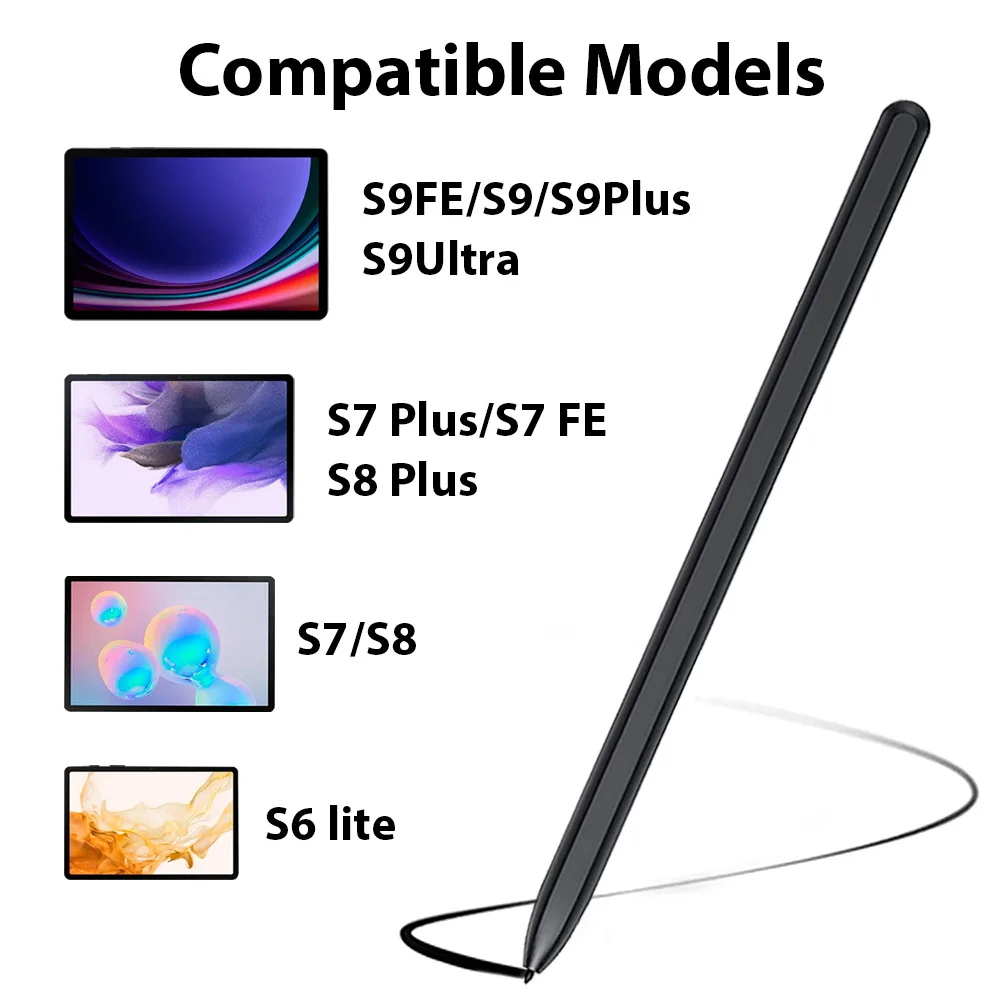 For Samsung Stylus S Pen Tablet Drawing Stylus Wireless Connectivity Touch Pen for Tab S6 Lite S7FE S7 S7 Plus S8 S9 S9FE Pencil