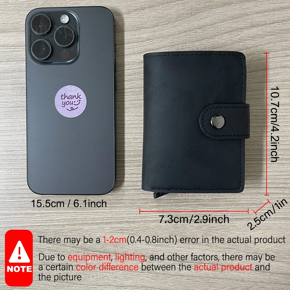 RFID 마이크로파이버 가죽 남성 지갑 팝업 은행 신용 카드 홀더 지갑 머니 백 클러치 동전 지갑 남성 스마트 지갑