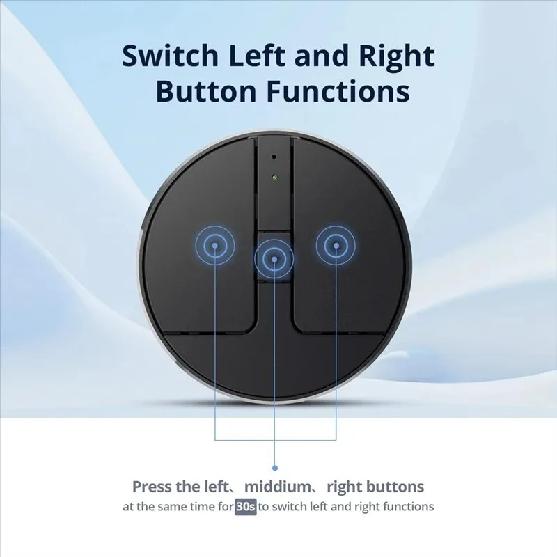 Efficient-Ultra Thin Wireless Computer Mouse 3 Mode BT/2.4G/USB Mini Capacitive Mouse For PC Laptop Notebook Desktop