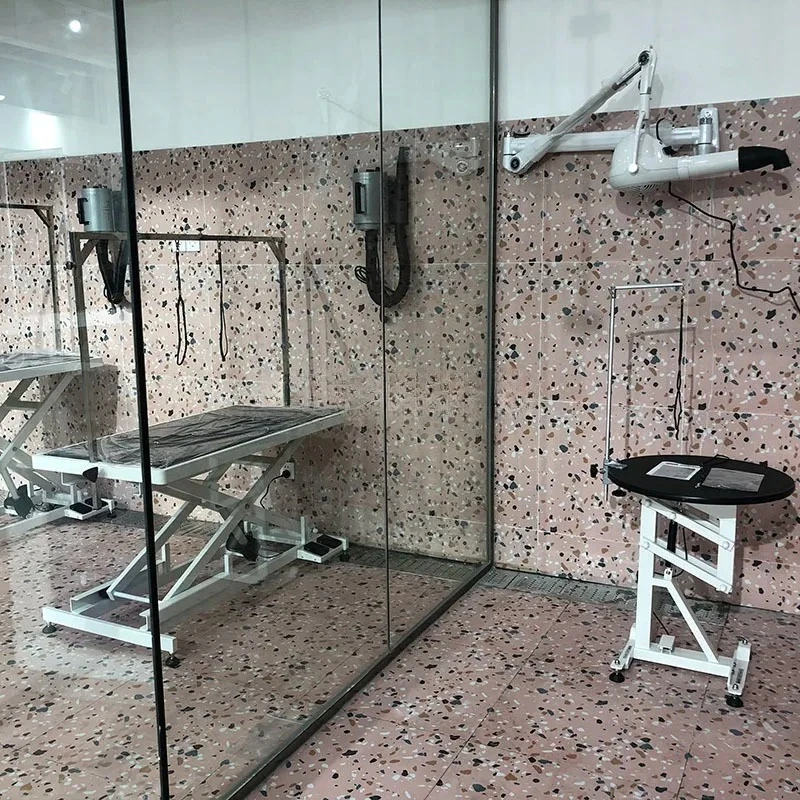 Pet Dog Teddy Bichon Shape Hair Trimming Air Pressure Lifting Rotating Cosmetic Table Beauty Table