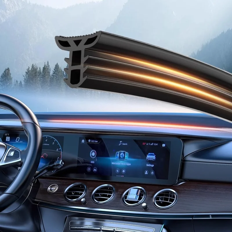 

Auto Dashboard Sealing Strip Noise Sound Insulation Rubber Strips Universal for Weatherstrip Auto Accessories Car Stickers Parts