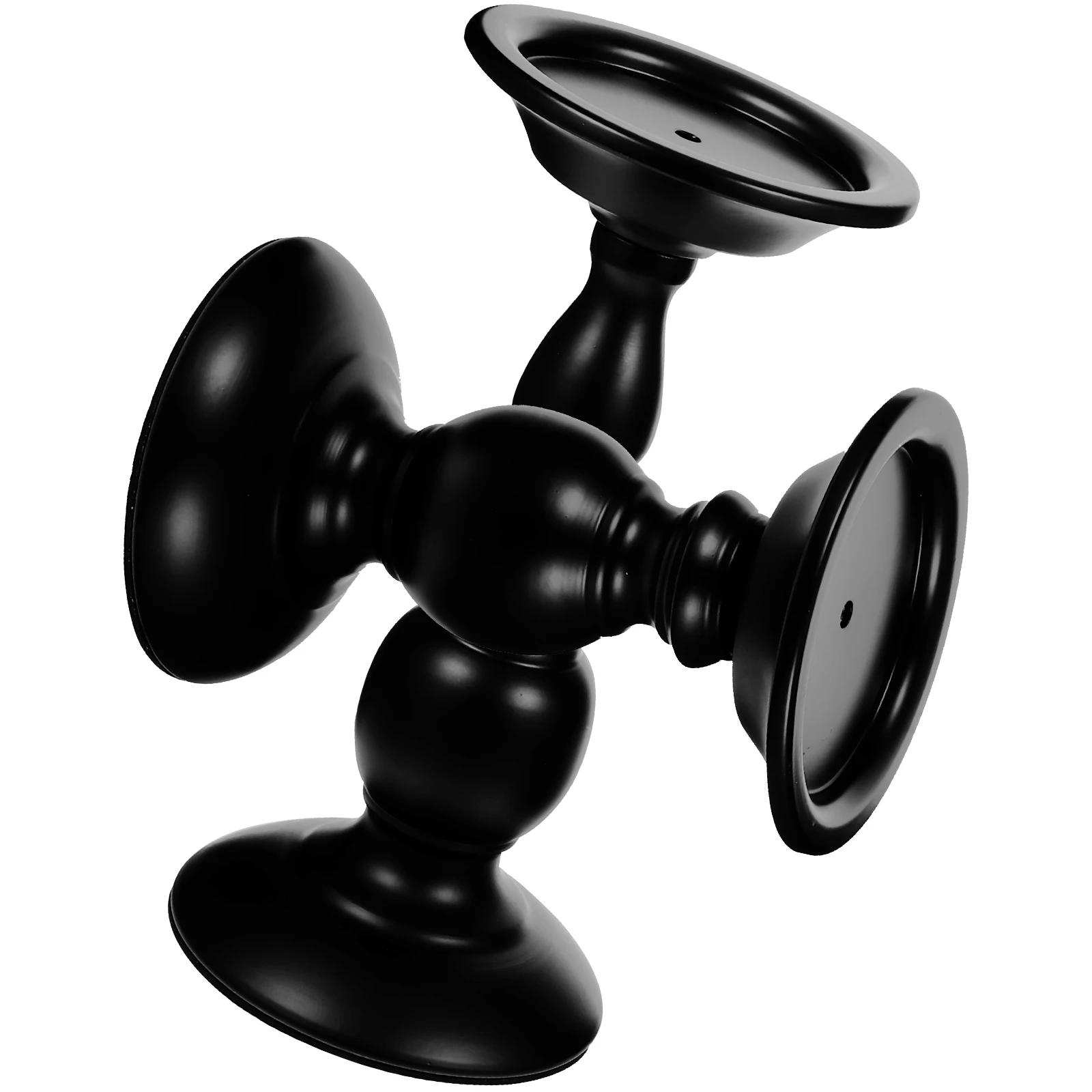 

2 Pcs Vintage Candlestick Candleholder Iron Creative Gothic Desktop Holders Home Decor