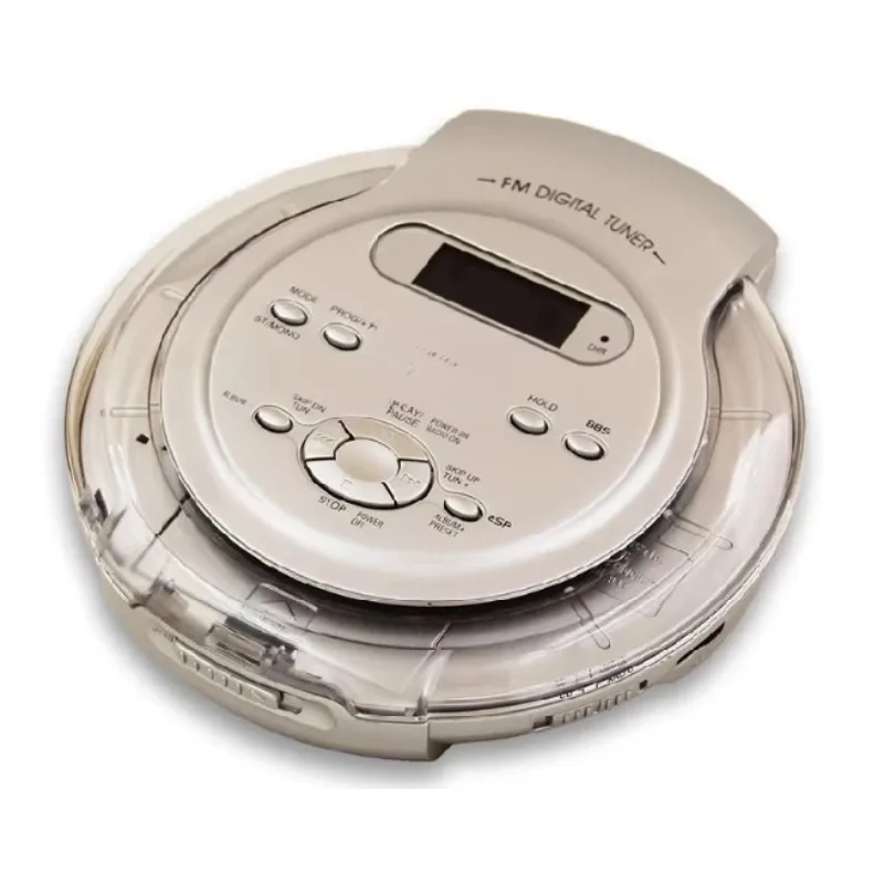 Portable CD Player Walkman Bass Boost LCD Display Shockproof MP3 3.5mm Audio Jack