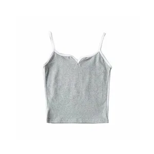 Kolsuz bir v yakalı kadın örmek için camiş, siyah kolsuz bluz, kısa üstler, seksi, yaz, kayış, moda, gündelik, cami, yeşil ordu, küllerin yeniden açılmasıyla, 2022 Tişörtün ilk 10 satışı askeri yeşil, kadınsı-no. 8