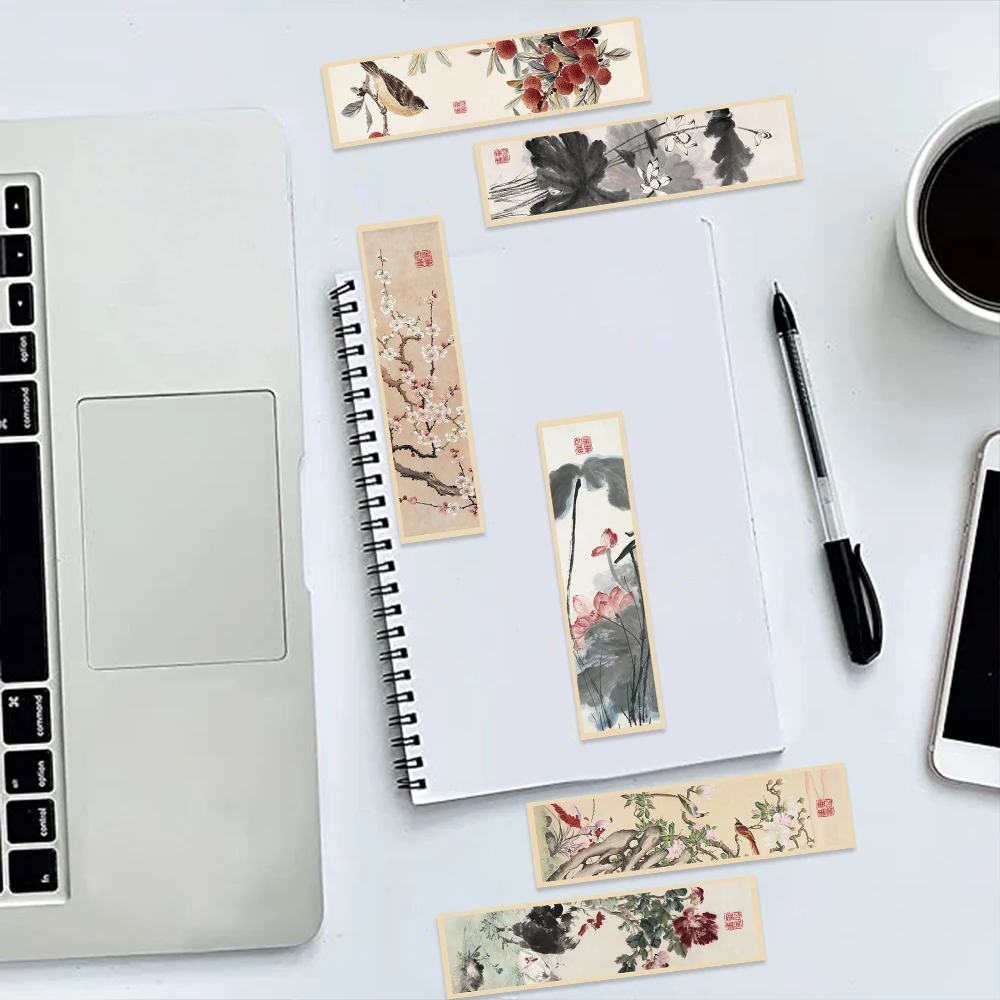 علامات مرجعية على الطراز الصيني التقليدي ، هدايا القراءة ، كتابة المكافآت ، الأدوات المكتبية ، اللوازم المكتبية ، الإشارات المرجعية ، 30 أو #4