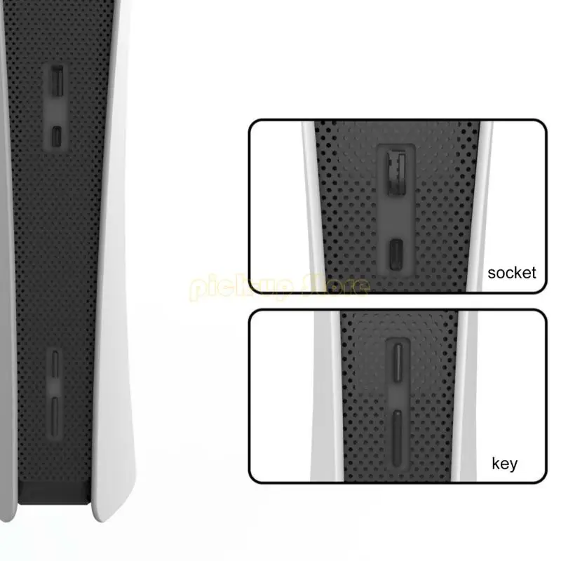 Q5wa Flexible Mesh Protector Net GamePad Scratchproof Skin Game Console Accessoires Host Middle Striangs Ventilation Net