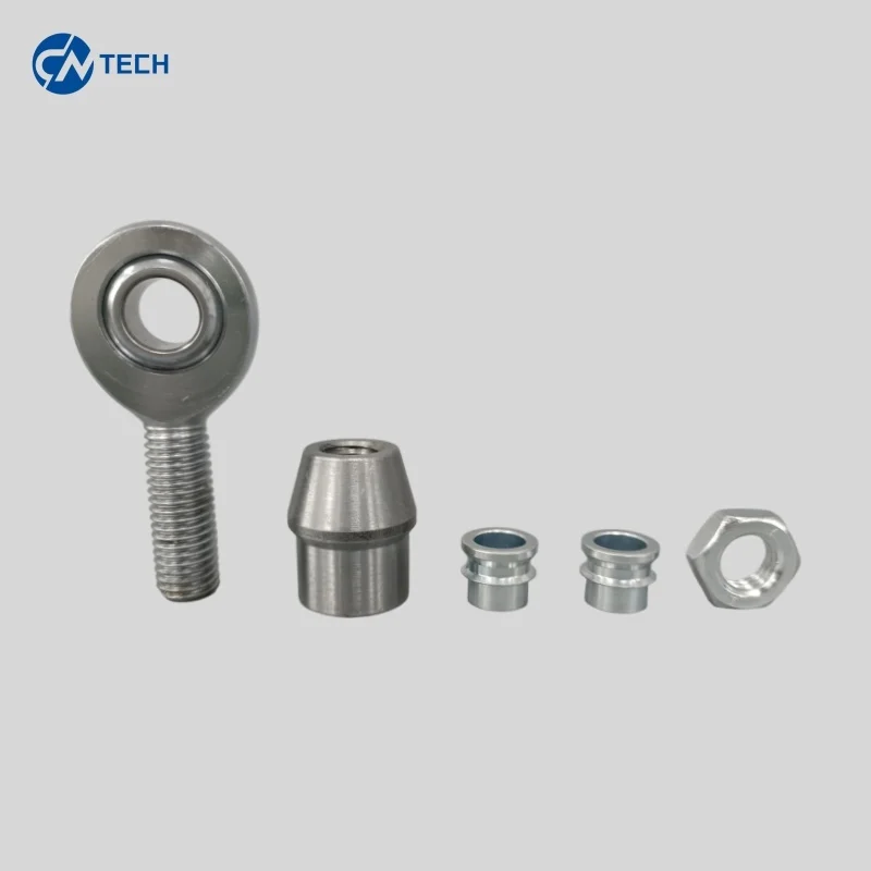 طقم وصلة نهاية قضيب M12 بحجم متري، نهاية قضيب + بنغ قابل للحام + فاصل غير محاذاة + صامولة مربى، يناسب جميع موديلات السيارات #6