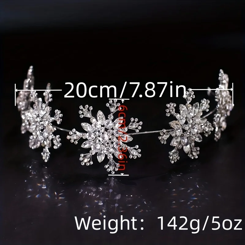 Crystal Crown Tiara Headband For Women Rhinestone Prom Diadem Hairband Bridal Wedding Hair Accessories Jewelry Headband Gift image 6