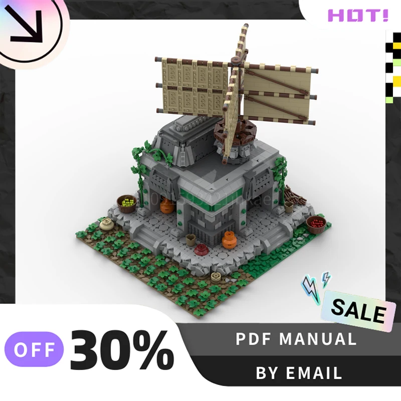

[2971 шт.] индивидуальный набор MOC Empires Mill, креативные строительные блоки, игрушки STEM, комплект строительной модели «сделай сам», подарки на день рождения