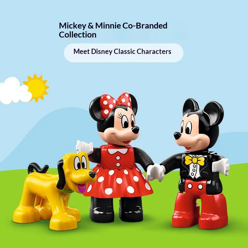 

LEGO Building Blocks 10941 Mickey and Minnie's Birthday Train Boys and Girls Assemble Building Blocks Children's Toy Gifts