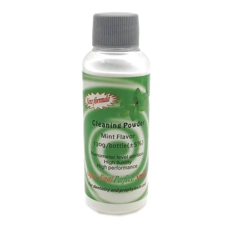 Dental Polishing Powder Prophy Air jet Flow Teeth Cleaning Plaque stain Removal Sodium bicarbonate 130g Mint Lemon Strawberry