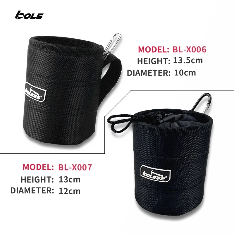 BOLE Tool Waist Bag, Iron Nails, Screw Barrel, Multifunctional Straight Tube, Minimalist Spare Parts Storage Bag