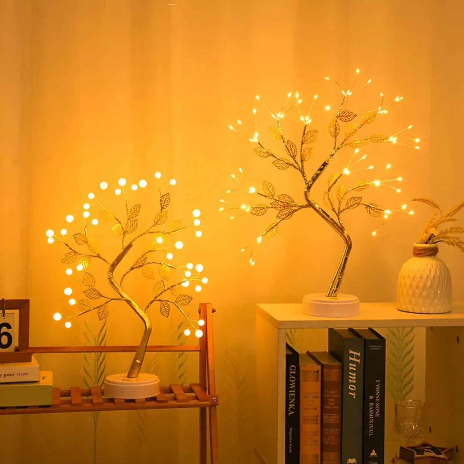 Tree LED Light USB Table Lamp Adjustable Touch Switch DIY Artificial Bonsai Tree Fairy Night Light   Year Decoration 2024