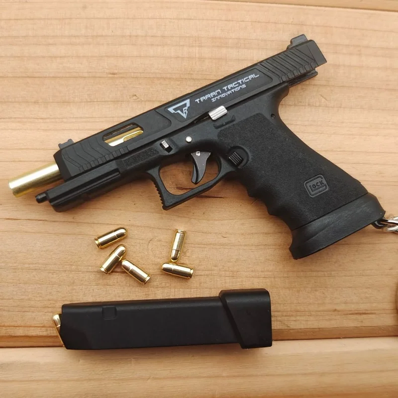 1:3 سبيكة الإمبراطورية GLK TTIG34 مسدس نموذج قذائف رمي معدنية بندقية لعبة المفاتيح محاكاة الديكور الحرف التماثيل والمنمنمنمات