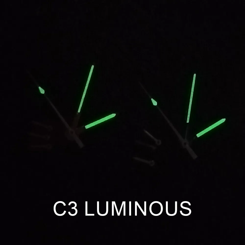 15mm Hands C3 Green Luminous Fit VK63 Silver Gold White Orange Blue Pointer Assembling  Watch Accessories Parts image 2