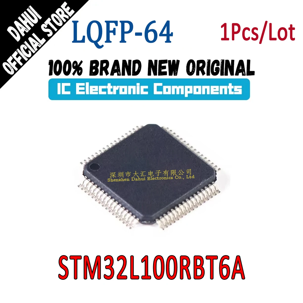 

STM32L100RBT6A STM32L100 RBT6A QFP-64 Microcontroller chip IC new original