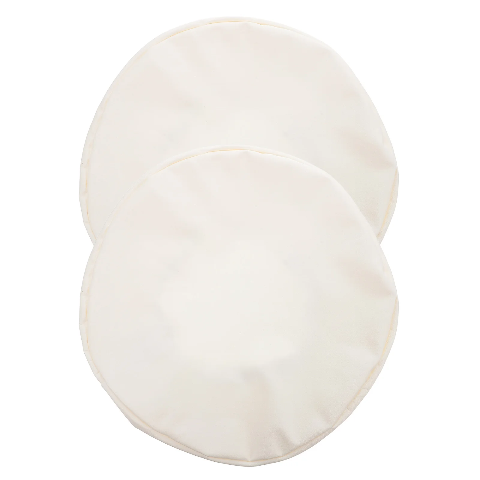 

2Pcs Bar Stool Covers Round PU Waterproof Oilproof Slipcover Easy Clean Modern Stool Seat Cushion Home Cafe Round Seat Cover