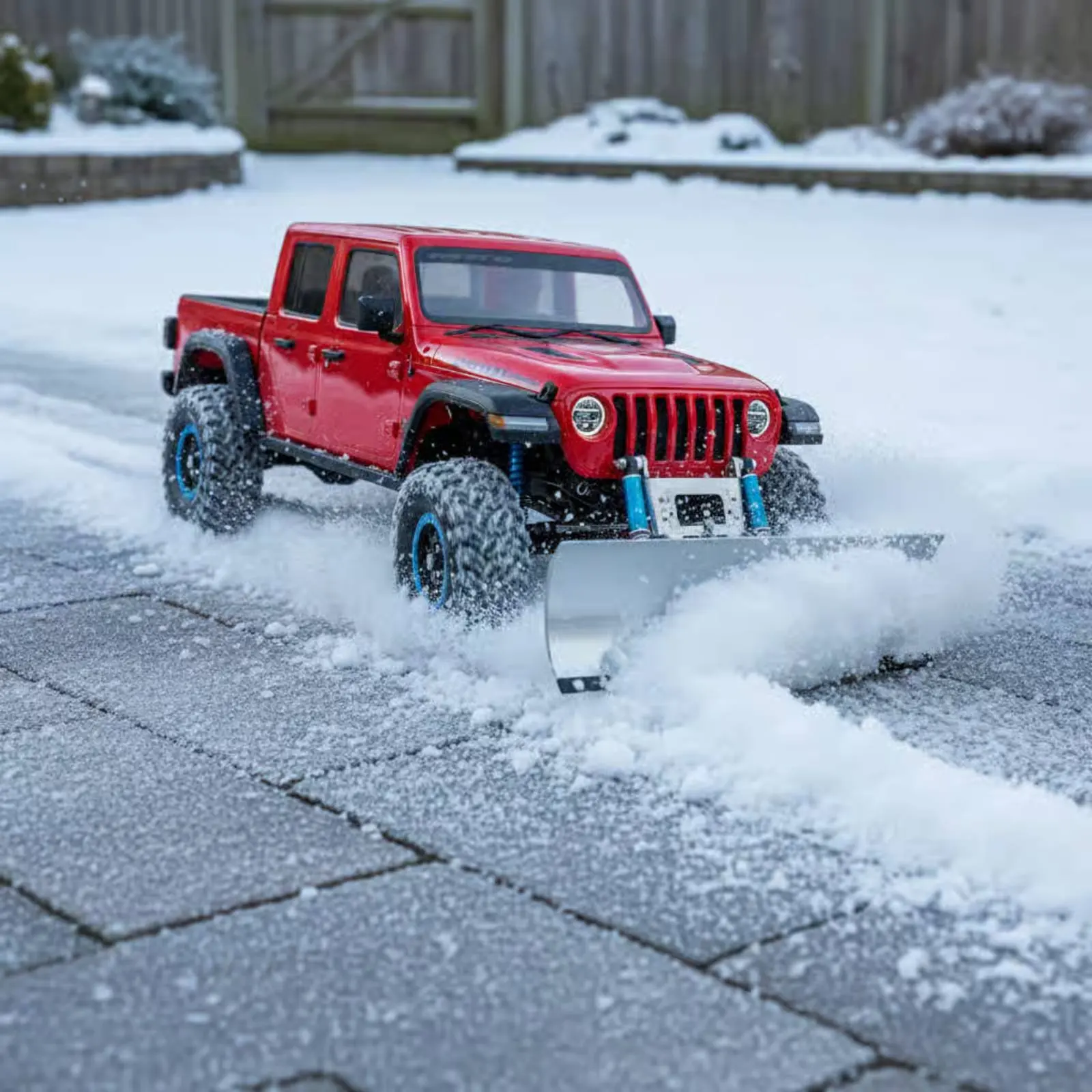 

1/10 RC Snow Removal Blade Shovel Attachment Adjustable Mount RC Crawler Snowplow Wireless Control Snow Removal Blade Shovel