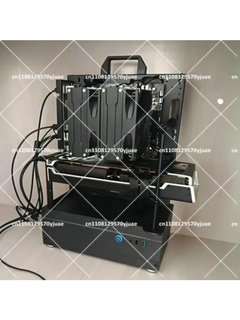 Open Frame PC Case Supports 240/360 Liquid and Air Cooling Rack ATX/MATX Vertical GPU Desktop Mini Computer Case