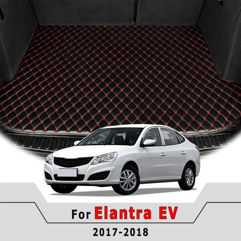 

Коврики в багажник автомобиля для Hyundai Elantra EV 2017 2018, грузовые вкладыши, ковры, аксессуары для интерьера, замена водонепроницаемых автомобилей