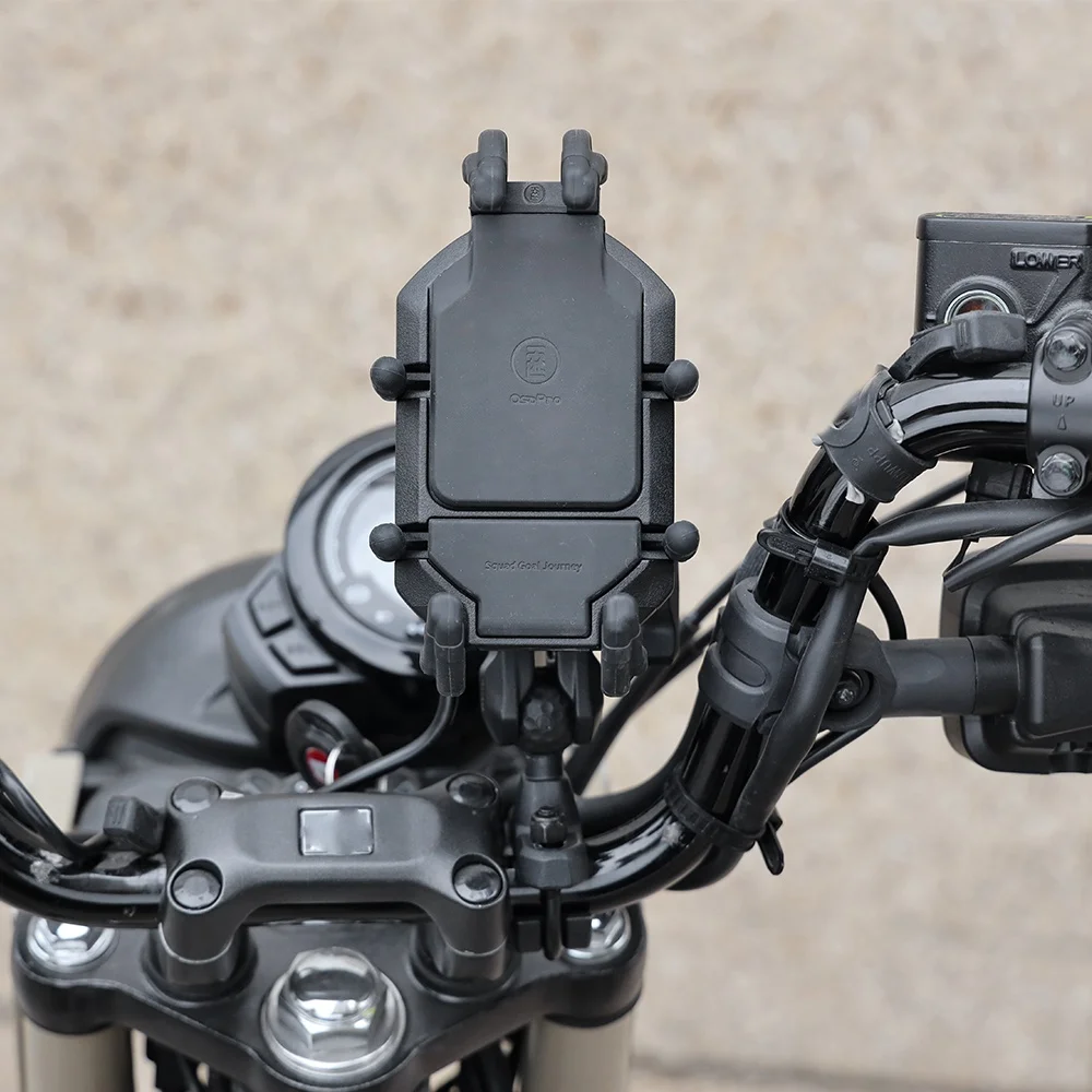 OSOPRO phone holder for motorcycle U-bolt Shockproof Carapace Mobile Mount motorcycle cell phone holder durable motorcycle