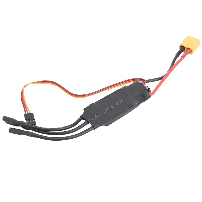 40A Brushless ESC Preto Brushless ESC XT60 Motor Controlador de Velocidade Para RC FPV Quadcopter Helicóptero