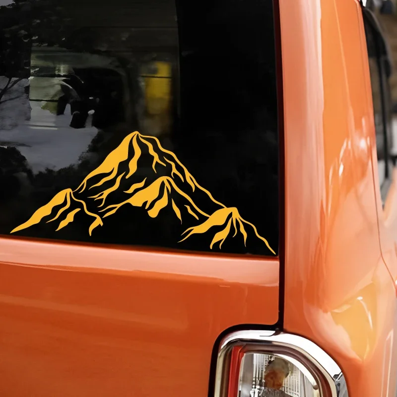 Chain Of Mountains Mountain Range Vinyl Car Sticker Outdoor Adventure Nature‑Themed Decal For Car Bumper Decor