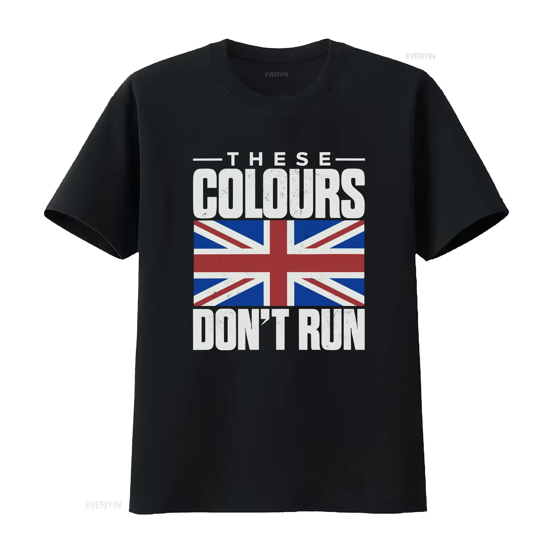 These Colours Don t Run Shirt Distressed Union Jack Patriotic UK Bri vintage Washed Stretched Soft fashion designer clothes
