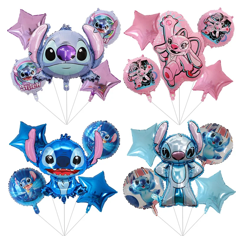 Disney Stitch Birthday Party Balloons Lilo & Stitch Balloon Sets Baby Shower for Kids Birthday Party Decorations Supplies Gifts