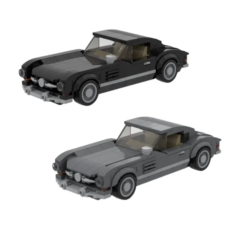 

Игрушечный гоночный автомобиль MOC из 290 предметов, крутой спортивный автомобиль, черно-серая модель здания, идеальный подарок.