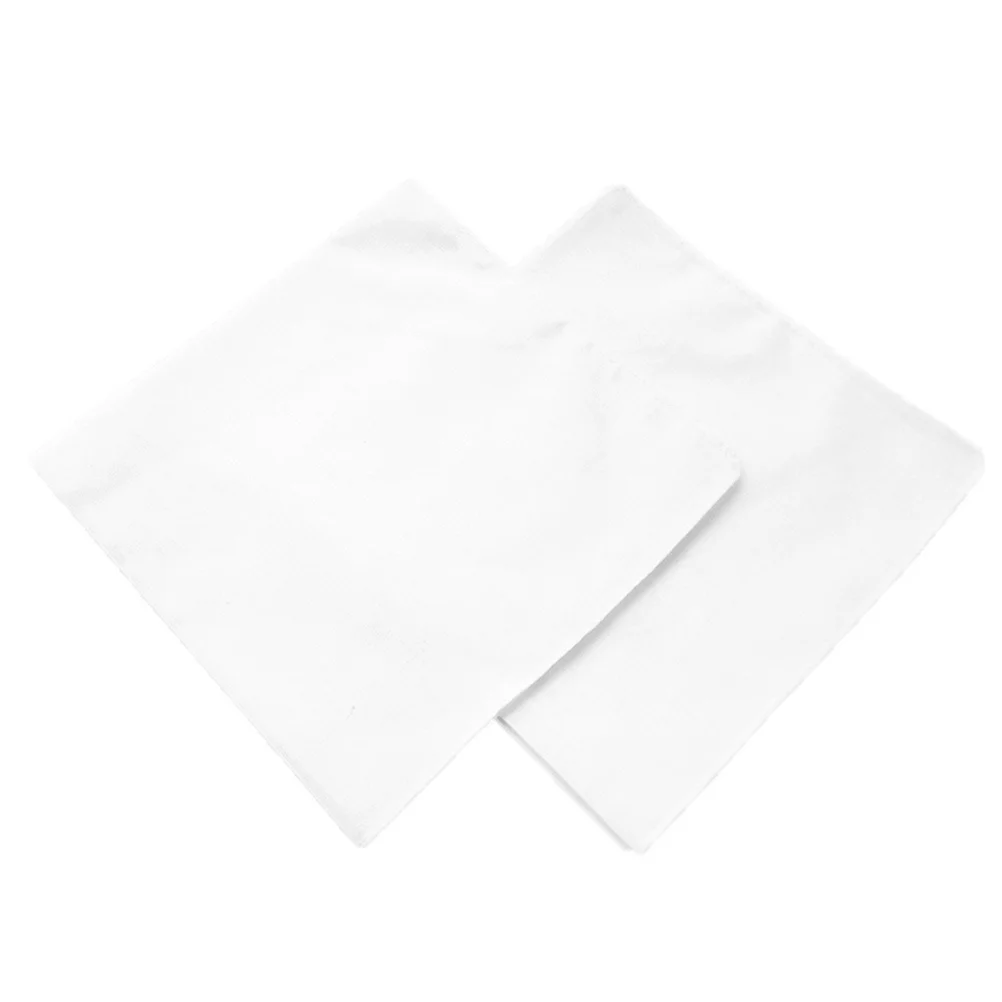 Mouchoir en pur coton pour travaux manuels, accessoire blanc, 5 pièces