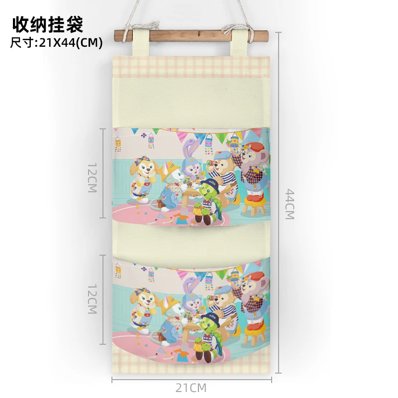 Disney Duffy ShellieMay 8871 Anime Cosmetic Cases Cartoon Hanging Organizers Wall Customized Wardrobe Storage Bag Household Gift