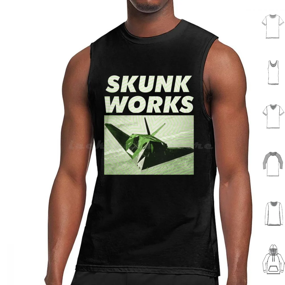 Skunk Works Tank Tops Vest Sleeveless Skunk Works Skunk Lockheed Pseudonym Lockheed Advanced Development Projects P38