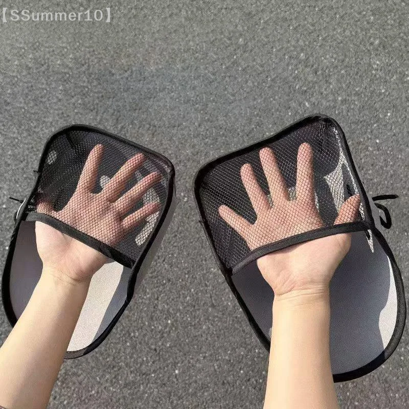 【SSummer10】1Pairs Motorcycle Handlebar Muffs Electric Bike Gloves Handlebar Sun Protection Hand Covers Mesh Riding Gloves【SS】