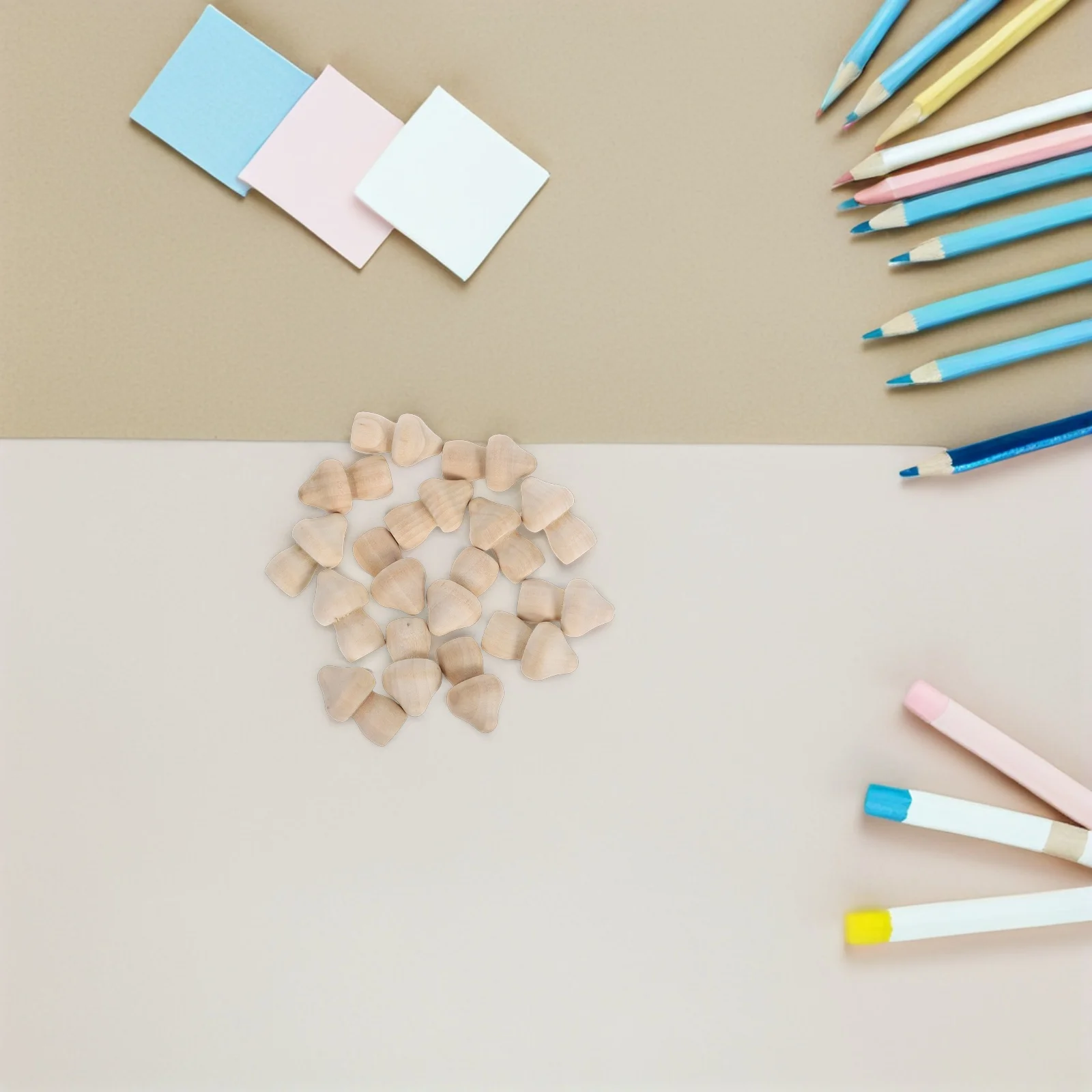 

15Pcs Unfinished Wooden Mushroom Pegs for Kids DIY Graffiti Craft Painting Project Creative Educational Art Fun At Home