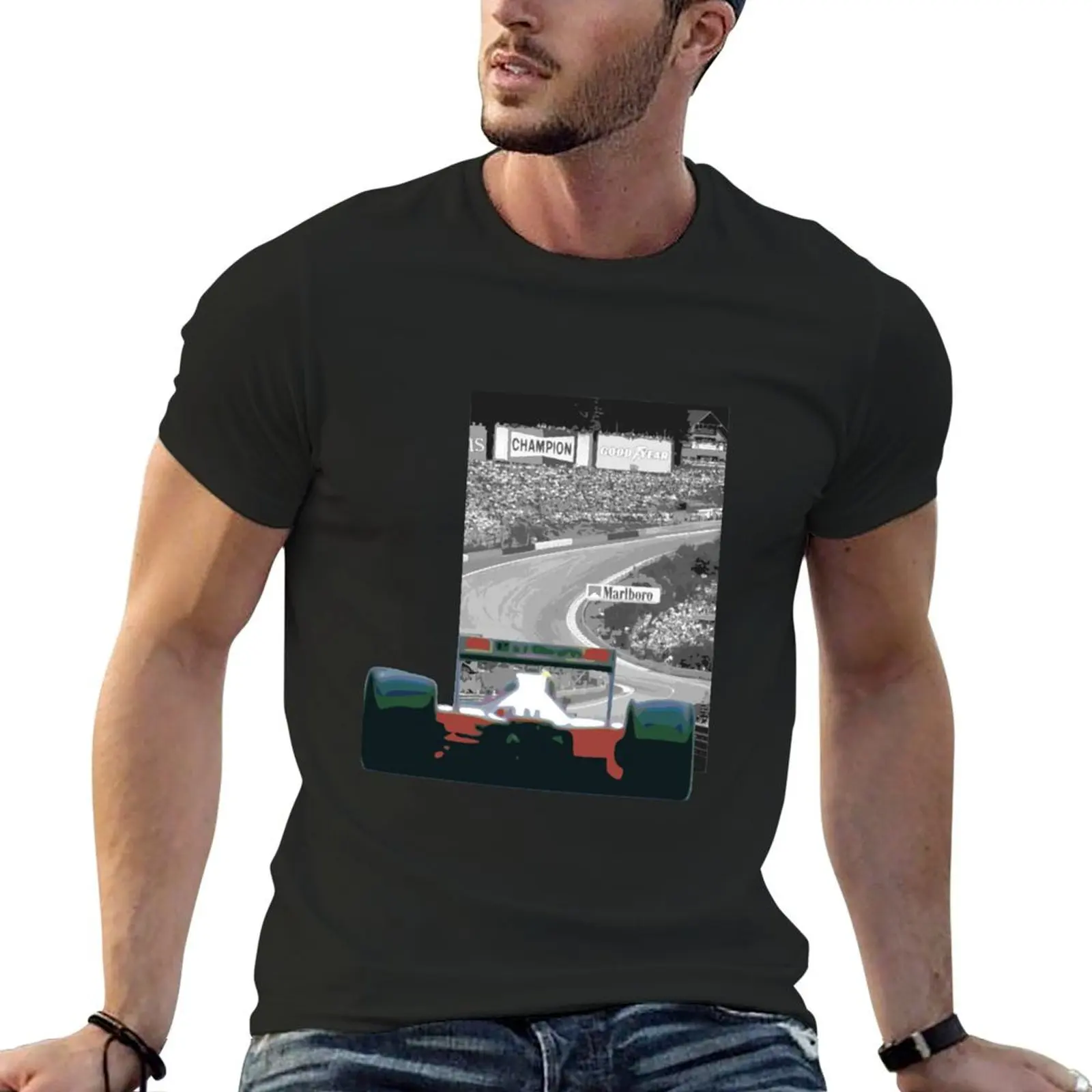 Eau Rouge A T-Shirt sports fans graphic tee shirt luxury clothes men