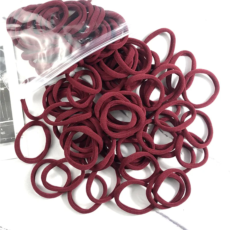 20/50 Teile/satz Haarbänder für Frauen Mädchen Grundlegende Haar Gummi Krawatten Seile 4 cm Einfache Elastische Stirnband Haar Zubehör pferdeschwanz Halter