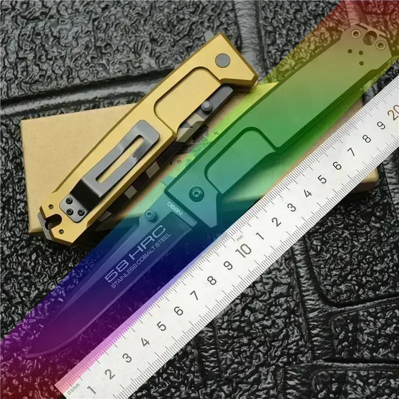 

Extreme Strength Vengeance Folding Blade Outdoor Camping EDC High Hardness Sharp Aluminum Alloy Self Defense Blade