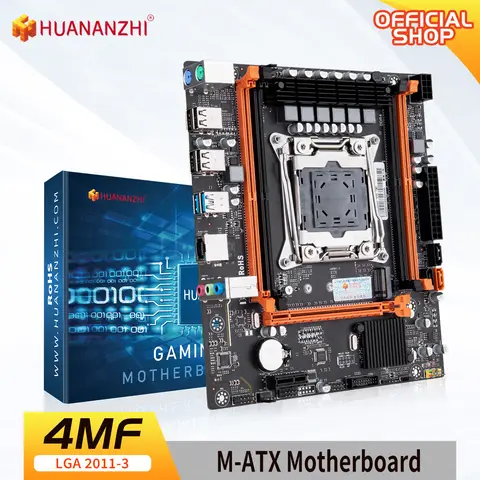 HUANANZHI X99 4MF LGA 2011-3 XEON X99 Motherboard Intel E5 2620 2640 2666 2670 2678 V3 V4 support DDR4 RECC NON-ECC Memory NVME