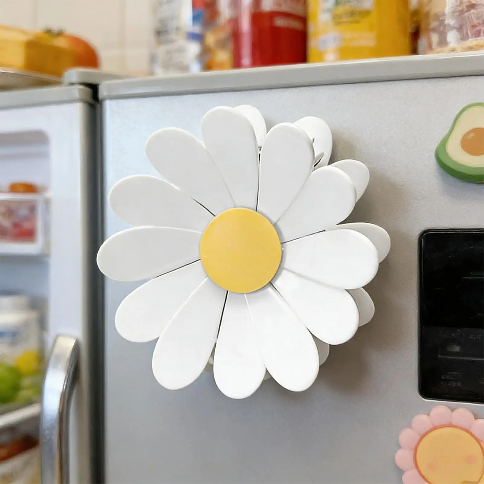 Magnetischer, abnehmbarer Verschlussclip für Küche und Kühlschrank, wiederverwendbare Lebensmittelbeutelklammern, Snackbeutel-Verschlussclip