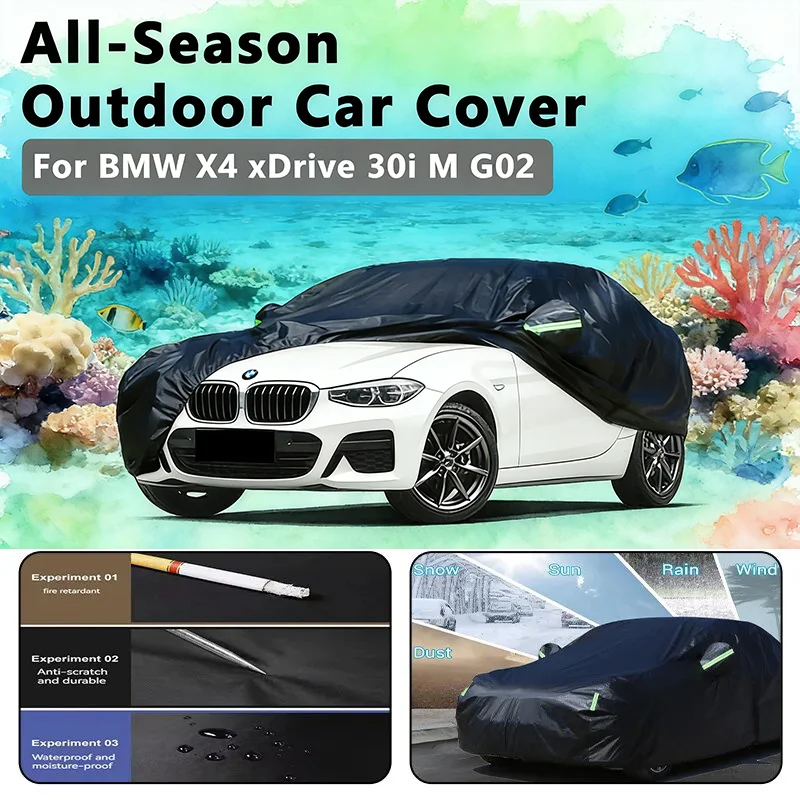

Car covers for BMW X4 xDrive 30i M G02 Outdoor Protection Full Car Covers Snow Cover Sunshade Waterproof Dustproof Exterior