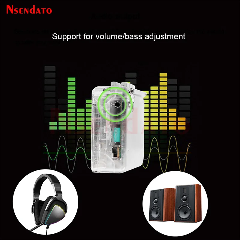 Portable Cassette Tape Player Hifi USB Cassette Tape to MP3 Converter into PC AM FM Radio Cassette Player Recorder With Speaker