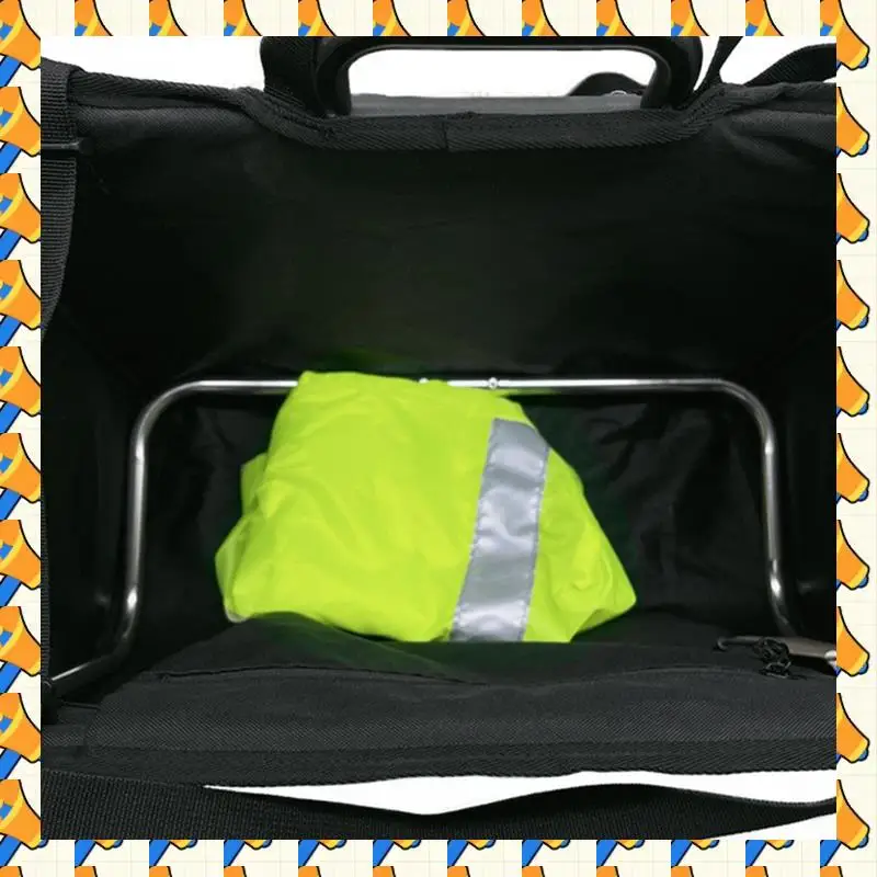 

ABYB For Brompton Folding Bike Bags & Panniers Picnic Basket Storage Bag Waterproof Cover Metal Mount