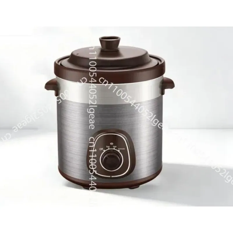 Household Uncoated Ceramic Electric Stew Pot, Soup and Porridge Dual-purpose Multi-functional Stew Pot, Durable Ceramic Stew