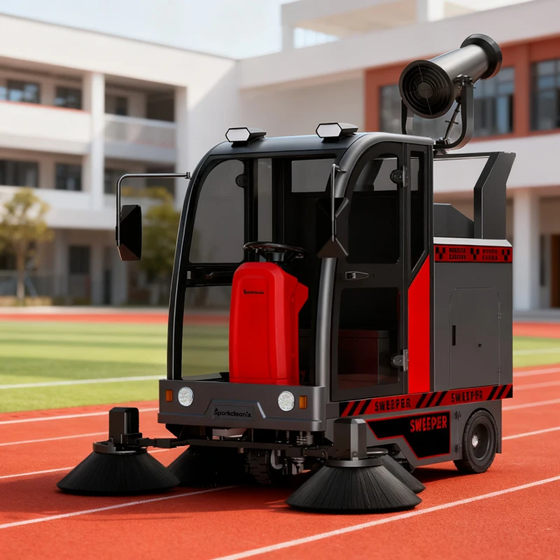 New Design Trash Floor Sweeper Truck Road Sweeper Machine Street Cleaning Machine Campus Electric Sweeper Customized